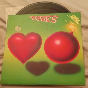 Tubes Love Bomb album 1985. Rare Gold Promotional Stamp On Cover.